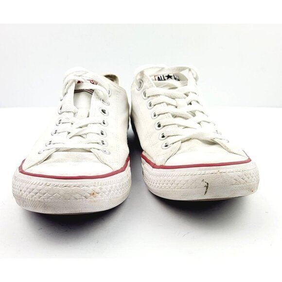 Converse White Canvas Sneakers - Size 11‎ - Picture 2 of 8